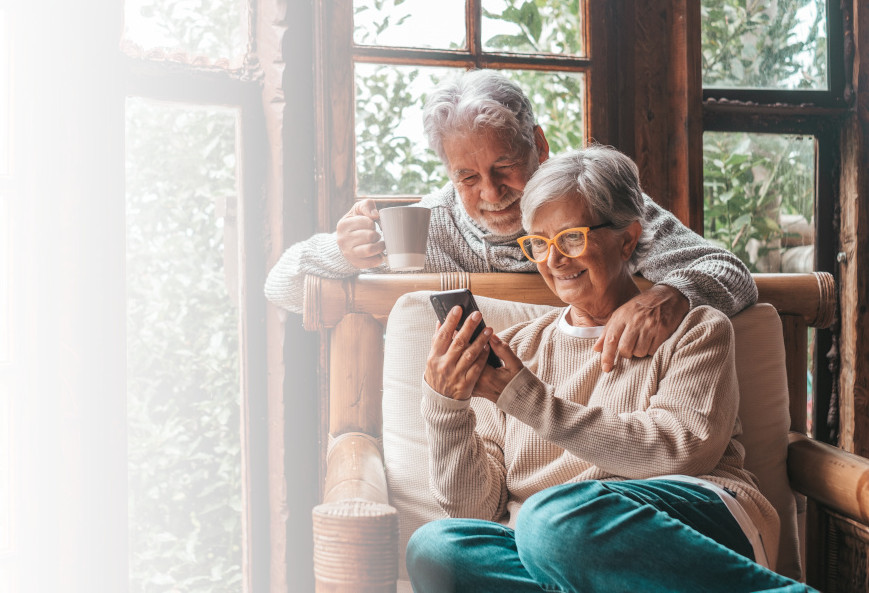 Couple Looking at Phone